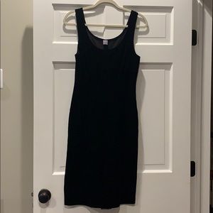 Hanky Panky Black Velvet Column Dress Vintage